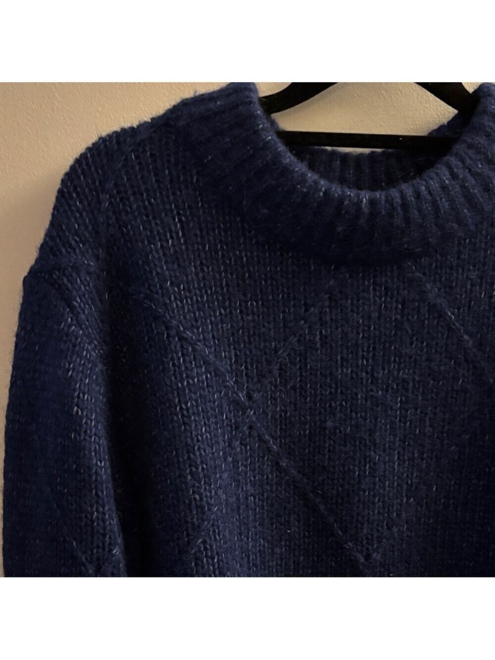 Navy Blue Women's Sweater - Picture 2 of 5